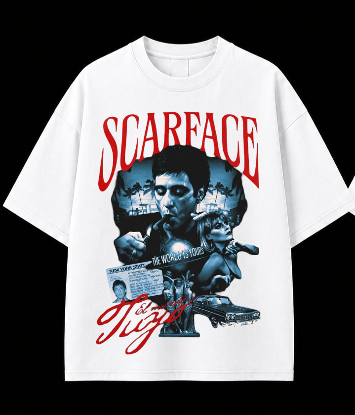 Scarface Legacy Oversized T-Shirt – Classic Crime Movie Graphic Tee