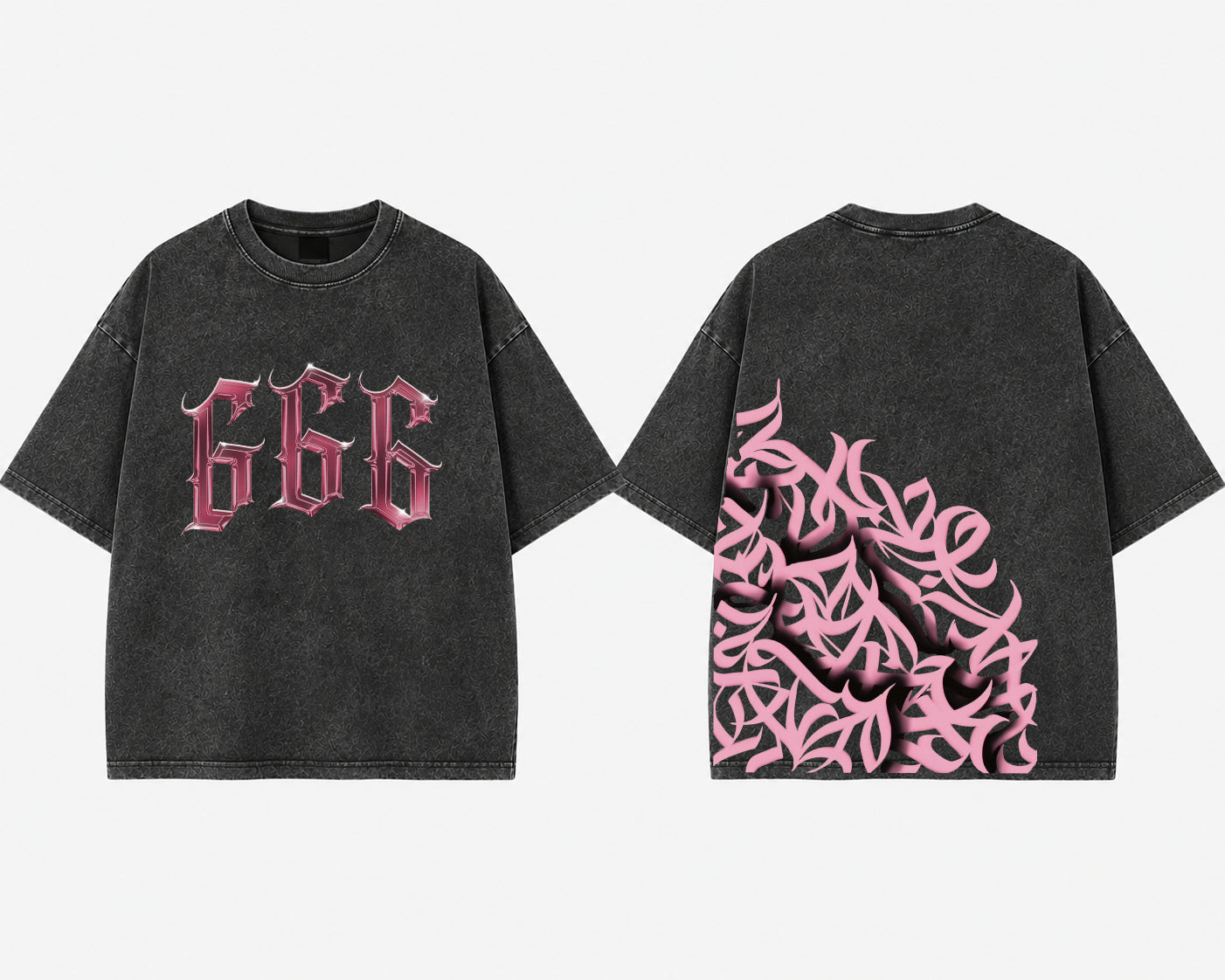 Chrome 666 Acid Vintage Wash Tee