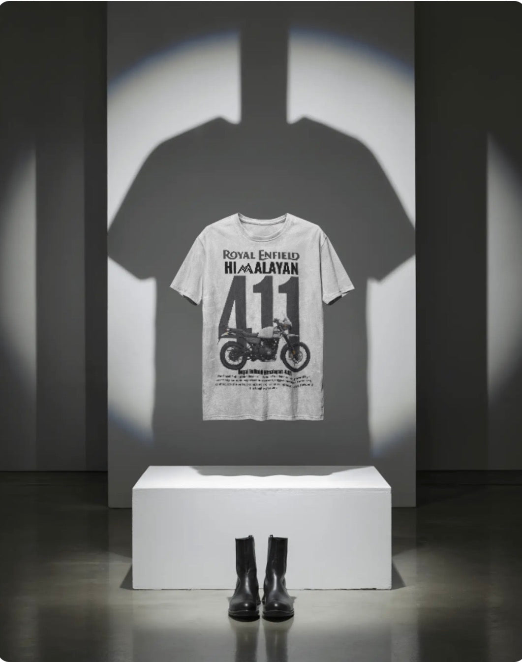 Men’s Royal Enfield Himalayan 411 Oversized Graphic T-Shirt – Adventure Biker Streetwear Tee