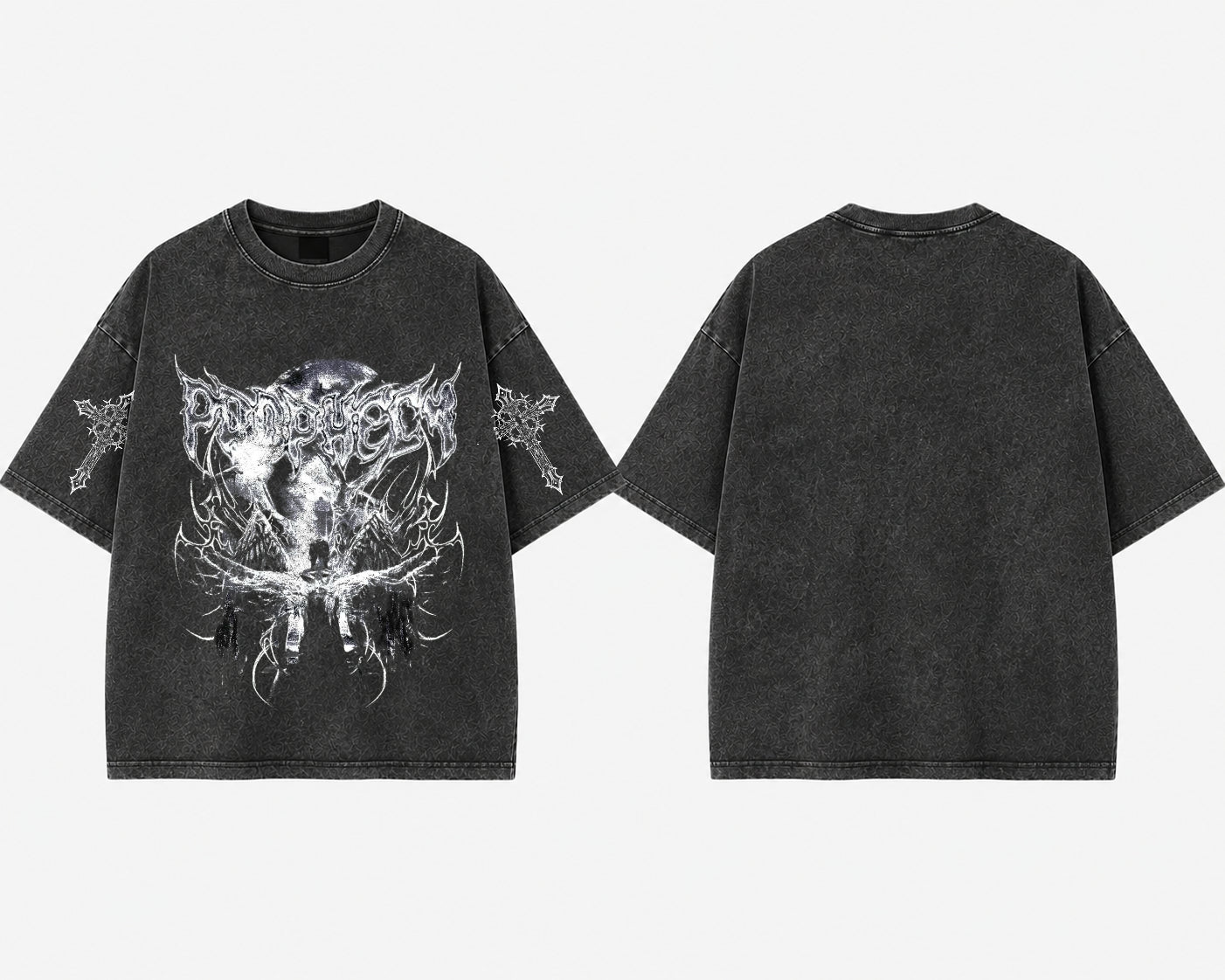 Eclipse Phantom Acid Wash Oversized Tee