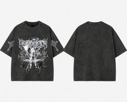 Eclipse Phantom Acid Wash Oversized Tee