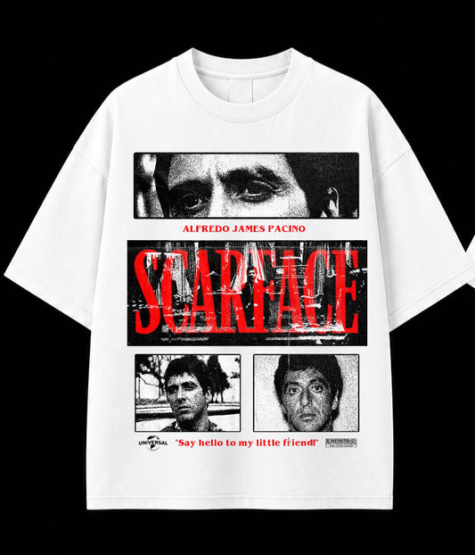Scarface Tony Montana Oversized T-Shirt – Vintage Movie Graphic Tee