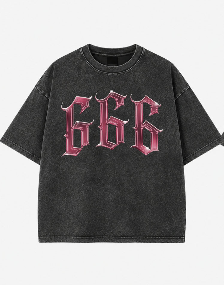 Chrome 666 Acid Vintage Wash Tee