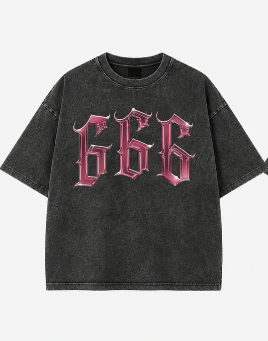 Chrome 666 Acid Vintage Wash Tee
