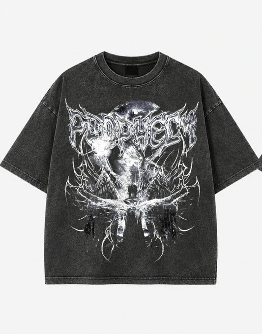 Eclipse Phantom Acid Wash Oversized Tee
