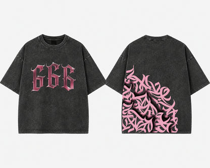 Chrome 666 Acid Vintage Wash Tee